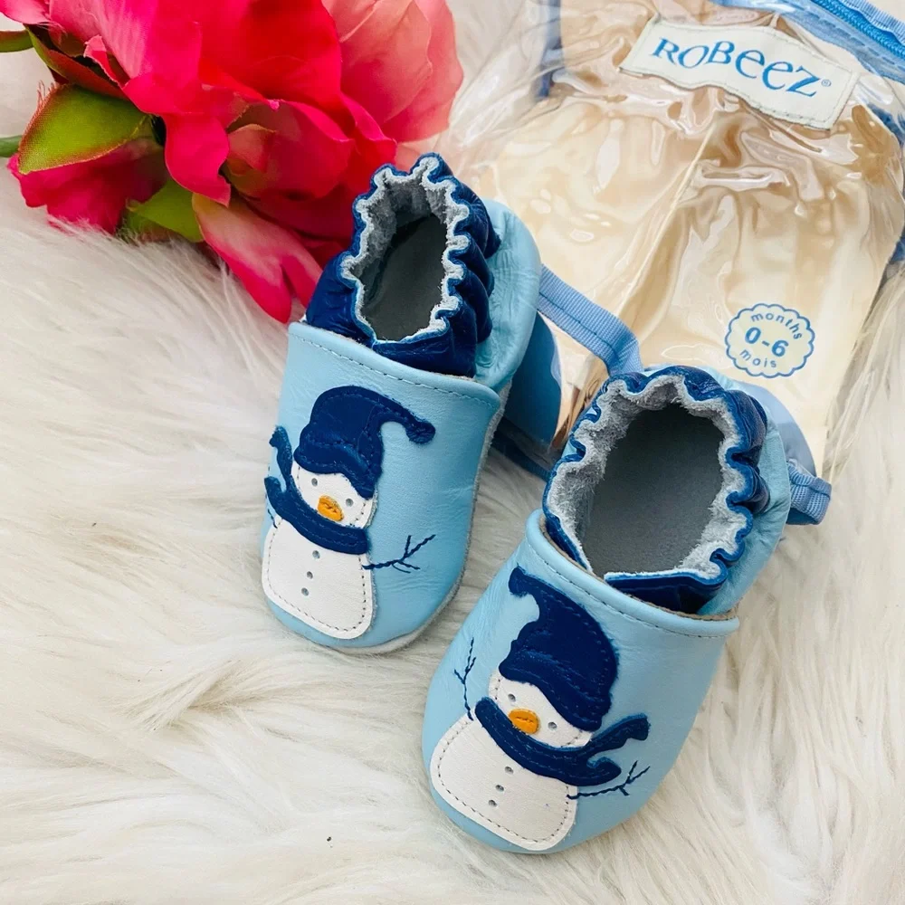 Robeez Baby Snowman Moccasins